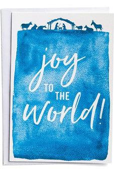 DaySpring - Joy to the World Good Steward Christmas Cards - 18 Christmas Boxed Cards with White Envelopes, NIV (J6342), Blue