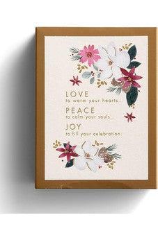 DaySpring Studio 71 - Love, Peace, and Joy - Blessed - 18 Christmas Match Box Cards and Envelopes