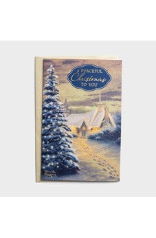 DaySpring Thomas Kinkade - A Peaceful Christmas to You - 18 Christmas Boxed Cards and Envelopes, KJV