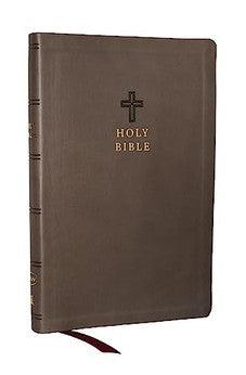 KJV Holy Bible: Value Ultra Thinline, Charcoal Leathersoft, Red Letter