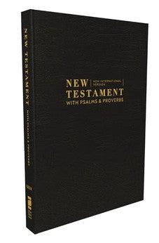 NIV New Testament with Psalms and Proverbs, Pocket-Sized, Paperback, Black