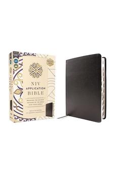 NIV Application Bible, European Bonded Leather, Black, Red Letter, Thumb Indexed: Bringing the Ancient Message of the Bible into Your World (NIV Application Commentary Resources)