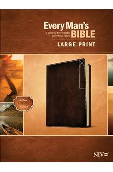 NIV Every Man’s Bible, Large Print, Deluxe Explorer Edition (LeatherLike, Rustic Brown)