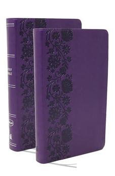 NKJV Personal Size End-of-Verse Reference Bible with Journal Set, Purple Leathersoft