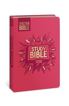 ESV The Action Bible Study Bible, Leathersoft, Pink, Full Color (Action Bible Series)