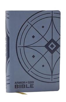 NKJV Armor of God Bible, Blue/Gray Leathersoft (Children’s Bible, Red Letter, Comfort Print, Holy Bible)