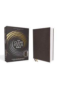 NASB Clear Focus Bible, Leathersoft, Charcoal Brown