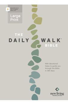 NLT The Daily Walk Bible, Large Print, Filament Enabled, Black Letter, Softcover