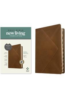 NLT Thinline Reference Bible, Filament Enabled Edition (Red Letter, LeatherLike, Messenger Brown, Indexed)