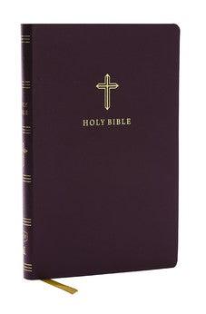 KJV Holy Bible Ultra Thinline, Burgundy Bonded Leather, Red Letter