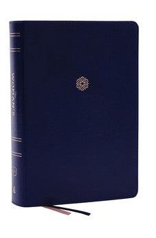 KJV The Woman's Study Bible, Blue Leathersoft, Red Letter, Full-Color Edition (Thumb Indexed)