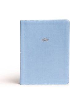 NASB Tony Evans Study Bible, Powder Blue LeatherTouch, Black Letter, Study Notes and Commentary, Easy-to-Read Bible Karmnina Type