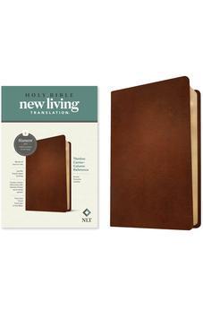 NLT Thinline Center-Column Reference Bible, Filament-Enabled Edition (Genuine Leather, Brown, Red Letter)