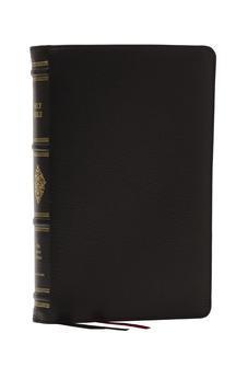 KJV Personal Size Reference Bible, Sovereign Collection, Black Premium Goatskin Leather, Premier Collection, Comfort Print
