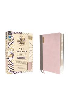 NIV Application Bible, Personal Size, Leathersoft, Pink/Gray, Red Letter: Bringing the Ancient Message of the Bible into Your World (NIV Application Commentary Resources)