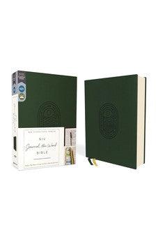 NIV Journal the Word Bible, Leathersoft, Green, Red Letter