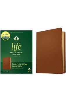 NLT Life Application Study Bible, Third Edition (Genuine Leather, Brown, Red Letter)