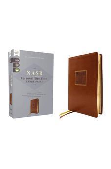 NASB Personal Size Bible, Large Print, Leathersoft, Brown, Red Letter, 1995 Text, Comfort Print
