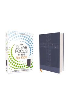 NIrV Clear Focus Bible for Kids (Help Kids with ADHD or Dyslexia Read with Confidence), Leathersoft, Blue