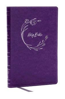 KJV Holy Bible Ultra Thinline, Purple Leathersoft, Red Letter