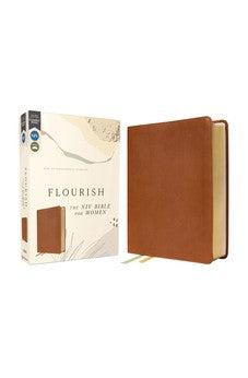 NIV Flourish, The NIV Bible for Women, Leathersoft, Brown