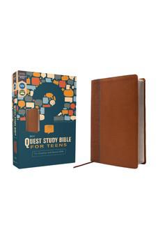NIV Quest Study Bible for Teens, Leathersoft, Brown