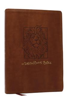 NKJV The Sketchbook Bible: The Complete Bible with Hundreds of Illustrations (NKJV, Brown Leathersoft, Red Letter, Comfort Print)