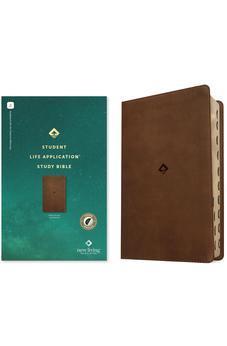 NLT Student Life Application Study Bible, Filament Enabled (LeatherLike, Rustic Brown, Indexed, Red Letter)