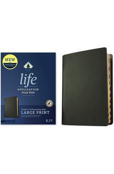 KJV Life Application Study Bible, Third Edition, Large Print (Genuine Leather, Black, Indexed, Red Letter)