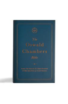 CSB Oswald Chambers Bible, Charcoal Cloth Over Board, Full My Utmost for His Highest Devotional, Bible Reading Plan, Commentary, Articles, Book ... Callout Quotes, Easy-to-Read Bible Serif Type