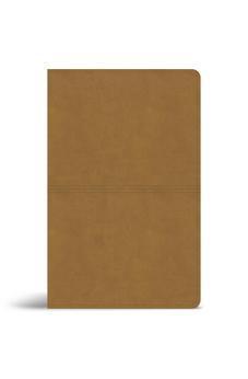 CSB Thinline Reference Bible, Digital Study Edition, Camel SuedeSoft LeatherTouch, Red Letter, Presentation Page, Cross-References, Full-Color Maps, Easy-to-Read Bible Serif Type