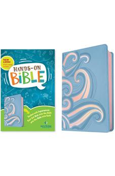 NLT Hands-On Bible for Kids, 3rd Edition (Periwinkle Pink Waves LeatherLike): Full-Color, Family Activities, Amazing Facts, Charts, and Maps
