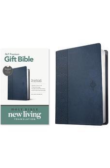 NLT Premium Gift Bible, Filament Enabled (LeatherLike, Blue Cross, Red Letter)