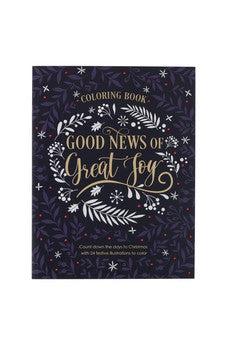 Good News of Great Joy Christmas Coloring Book for Women and Teens with Christian Scripture