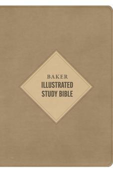 CSB Baker Illustrated Study Bible, Khaki LeatherTouch, Red Letter, Full Color Interior, Study Note Commentary, Articles, Images, Illustrations, Reconstructions, Definitions, Outlines, Maps