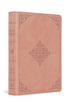 ESV Value Large Print Compact Bible (TruTone, Blush Rose, Fleur-de-lis Design)