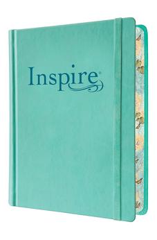 NLT Inspire Bible, Filament Enabled (Hardcover LeatherLike, Aquamarine): The Bible for Coloring & Creative Journaling