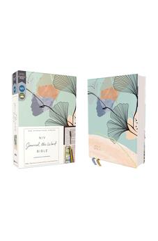 NIV Journal the Word Bible, Leathersoft, Teal/Floral, Red Letter: Reflect, Take Notes, or Create Art Next to Your Favorite Verses