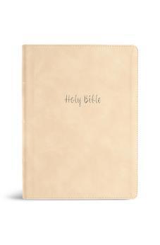 CSB Verse-by-Verse Reference Bible, Digital Study Edition, Cream LeatherTouch, Black Letter, Presentation Page, Cross-References, Full-Color Maps, Easy-to-Read Bible Serif Type