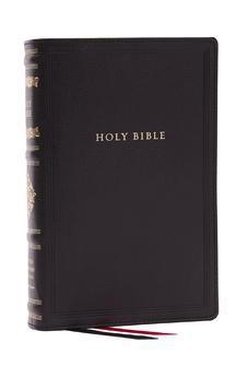RSV Personal Size Bible with Cross References, Black Genuine Leather, Thumb Indexed, (Sovereign Collection)