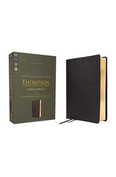 ESV Thompson Chain-Reference Bible, Large Print, Leathersoft, Black, Red Letter