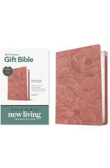 NLT Premium Gift Bible, Filament Enabled (LeatherLike, Dusty Pink Petals, Red Letter)