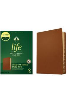 NLT Life Application Study Bible, Third Edition (Genuine Leather, Brown, Indexed, Red Letter)
