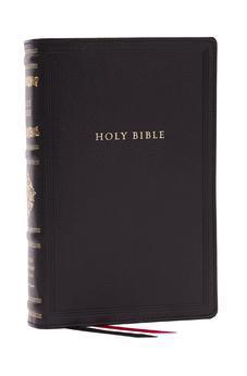 RSV Personal Size Bible with Cross References, Black Leathersoft, Thumb Indexed, (Sovereign Collection)