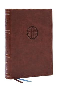 NKJV Life in Christ Bible: Discovering, Believing, and Rejoicing in Who God Says You Are (Brown Leathersoft, Red Letter)