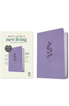 NLT Giant Print Premium Value Bible, Filament Enabled (LeatherLike, Lavender Vine)