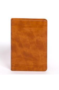 CSB Personal Size Bible, Saddle LeatherTouch, Red Letter, Presentation Page, Sewn Binding, Footnotes, Full-Color Maps, Easy-to-Read Bible Serif Type