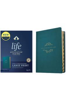 KJV Life Application Study Bible, Third Edition, Large Print (LeatherLike, Teal Blue, Indexed, Red Letter)