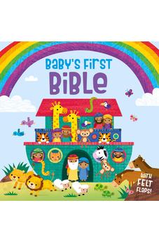 Baby’s First Bible, board book with felt lift-the-flaps, for Christmas, Easter, Baby Dedications