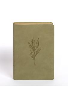 NASB Super Giant Print Reference Bible, Sage SuedeSoft LeatherTouch, Red Letter, Presentation Page, Sewn Binding, Footnotes, Full-Color Maps, Easy-to-Read Bible Karmina Type